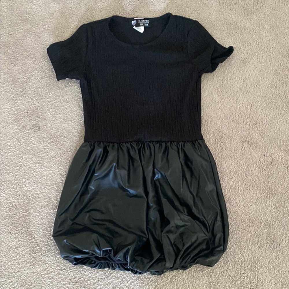 Girls Black Bubble Dress